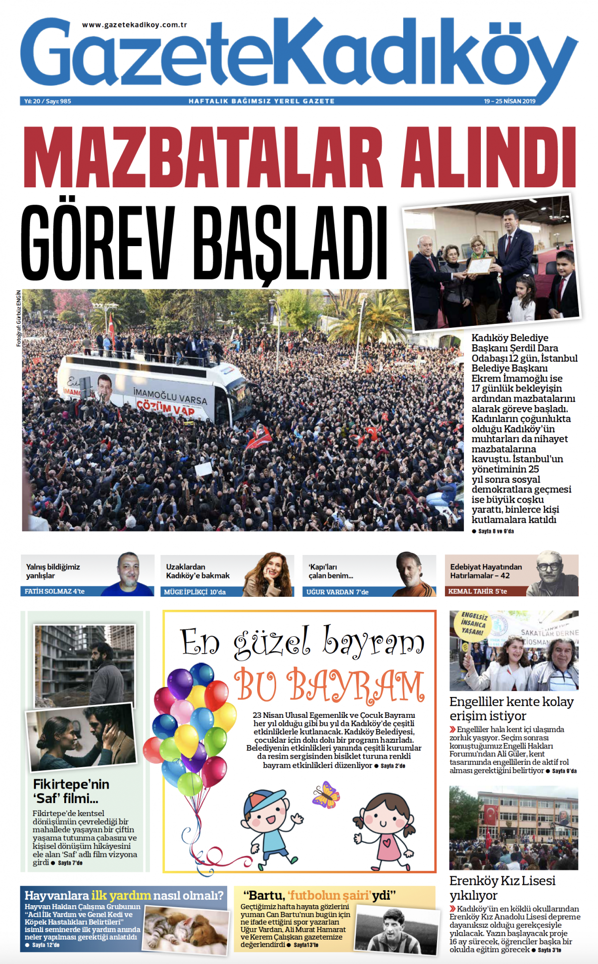 Gazete Kadıköy - 985. Sayı